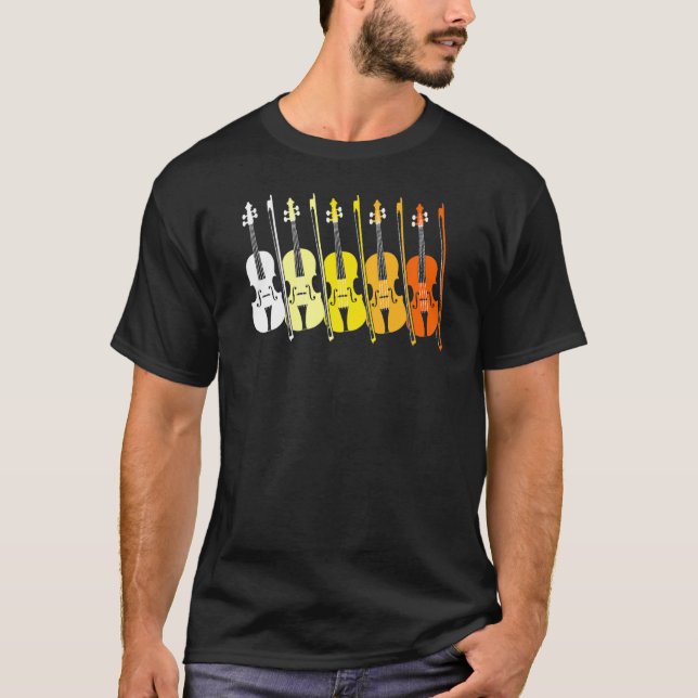 Viola Team  music teacher  musician  sunset colour T-Shirt (Vorderseite)