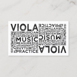 Viola Typografie Visitenkarte