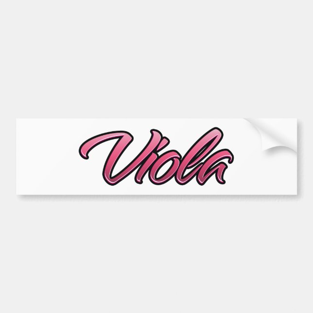 Viola verblasste rosa Aufkleber Sticker Autoaufkleber (Vorne)