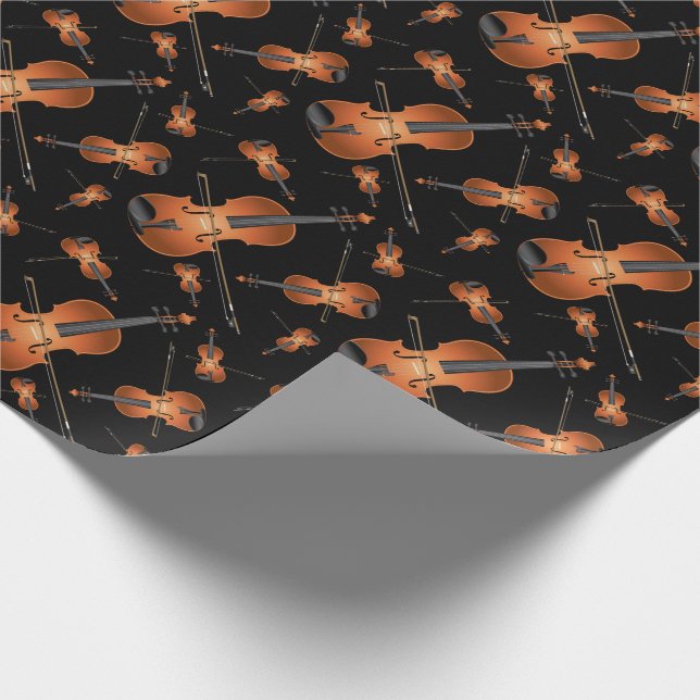 Viola Violin Music Teacher Musiker Geschenkpapier (Ecke)