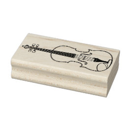 Viola Violin Music Teacher Musiker Gummistempel