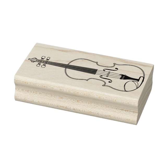 Viola Violin Music Teacher Musiker Gummistempel (Stempel)