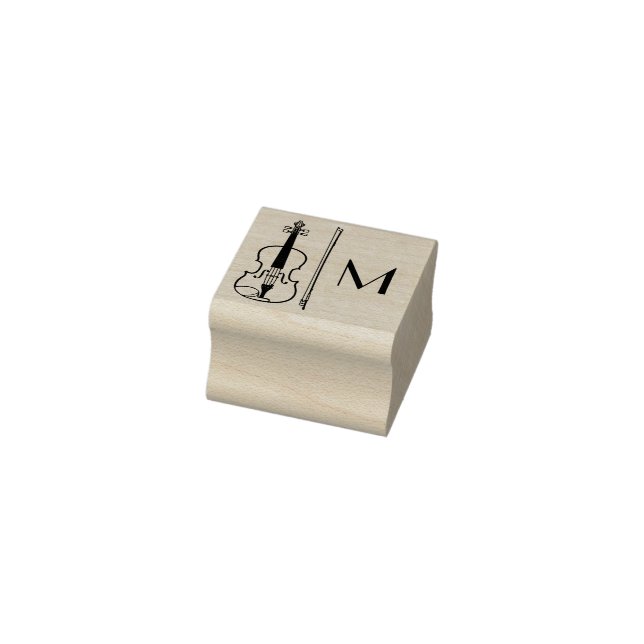 Viola Violin Music Teacher Musiker Gummistempel (Stempel)