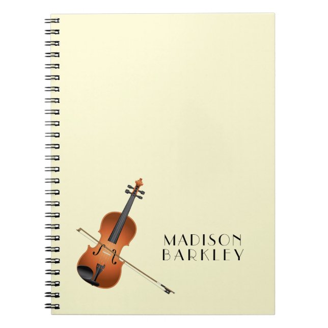 Viola Violin Music Teacher Musiker Notizblock (Vorderseite)