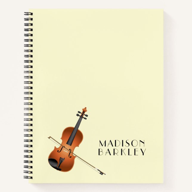 Viola Violin Music Teacher Musiker Notizbuch (Vorderseite)