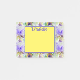 Viola Watercolor Art Womans Name Post It Notes Post-it Klebezettel