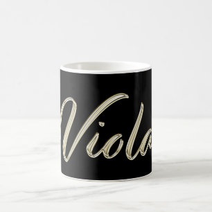 Viola white gold Handwriting Tasse Kaffeetasse