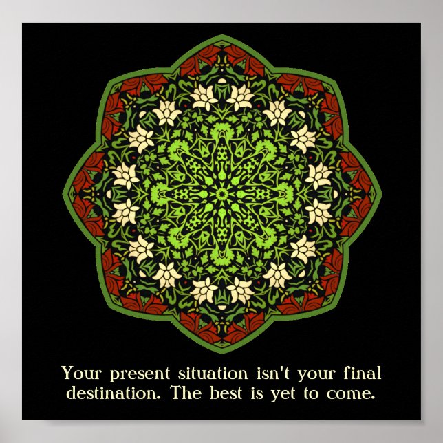 Violence Survivants Mandala Inspiration Poster (Devant)