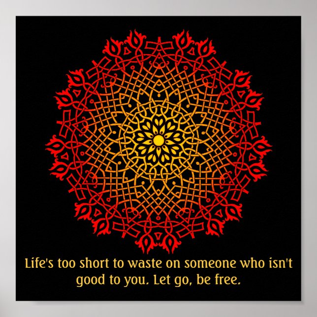 Violence Survivants Mandala Inspiration Poster (Devant)