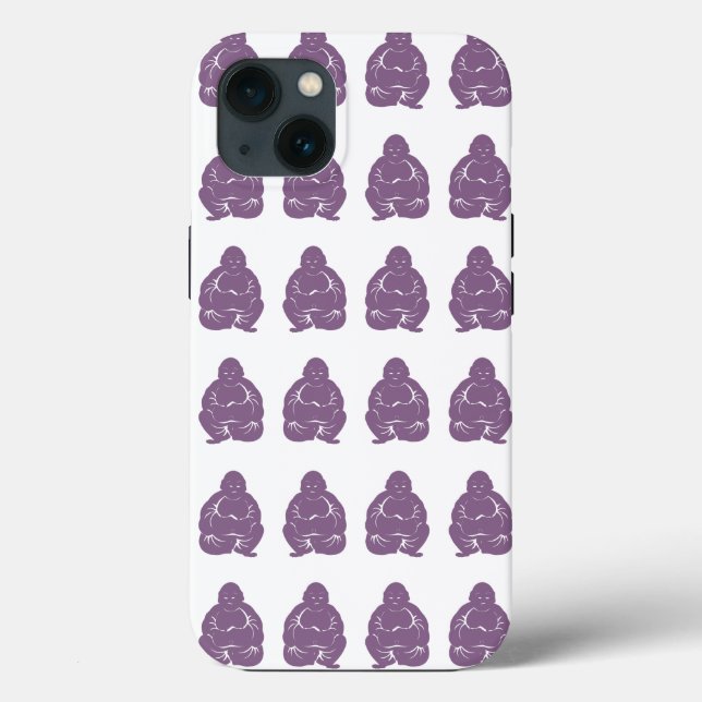 Violet Asian Moods Buddah Boys Case-Mate iPhone Hülle (Rückseite)
