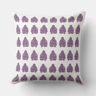 Violet Asian Moods Buddah Boys Kissen