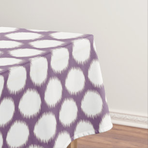 Violet Asian Moods Ikat Dots Tischdecke