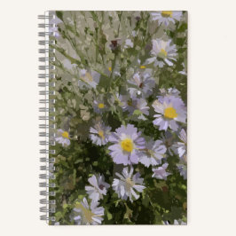 Violet Asters Notebook Notizbuch