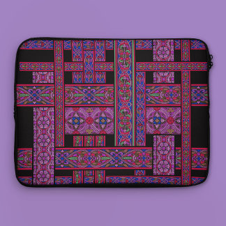 Violet Aurora gestanztes Glas Laptop-Sieb Laptopschutzhülle