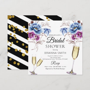 Violet Bleu Classy Bridal douche Invitation