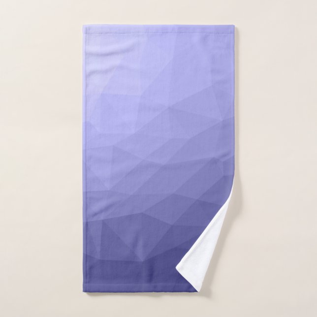Violet bleu maille foncé motif géométrique (Serviette à main)