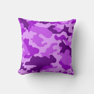 Violet Camo Motif Jeu oreiller