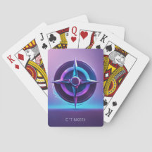 "Violet : Cartes de Jeu Esthétiques"