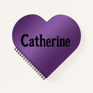 Violet Catherine Heart Notizbuch