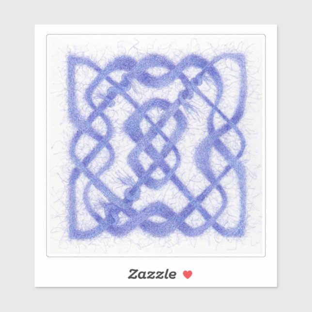 VIOLET CELTIC KNOT 6" Vinyl Sticker (Blatt)