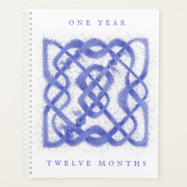 VIOLET CELTIC KNOT 8.5x11 Planer / Kalender (Vorderseite)