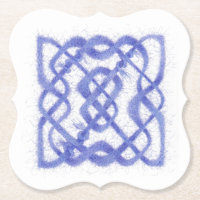 VIOLET CELTIC KNOT Bracket Form Papier-Untersetzer