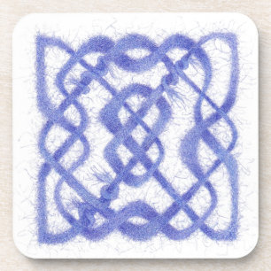 VIOLET CELTIC KNOT Dessous de verre en plastique d