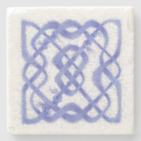 VIOLET CELTIC KNOT Marmorstein Untersetzer
