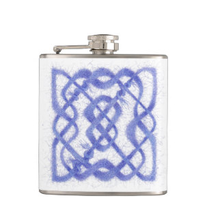 VIOLET CELTIC KNOT Vinyl Wrapped Flask Flachmann