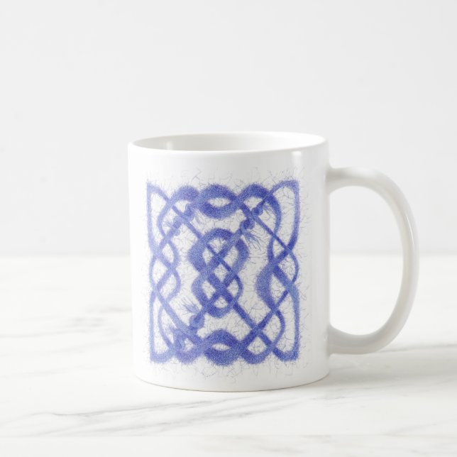 VIOLET CELTIC KNOT Weiße Tasse (Rechts)