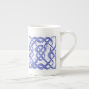 VIOLET CELTIC TASSE Knochen China Tasse