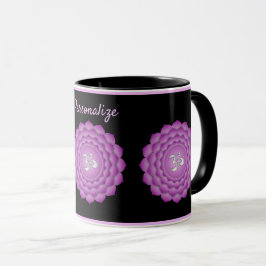 Violet Chakra Zen Yoga Namaste Personalisieren Tasse