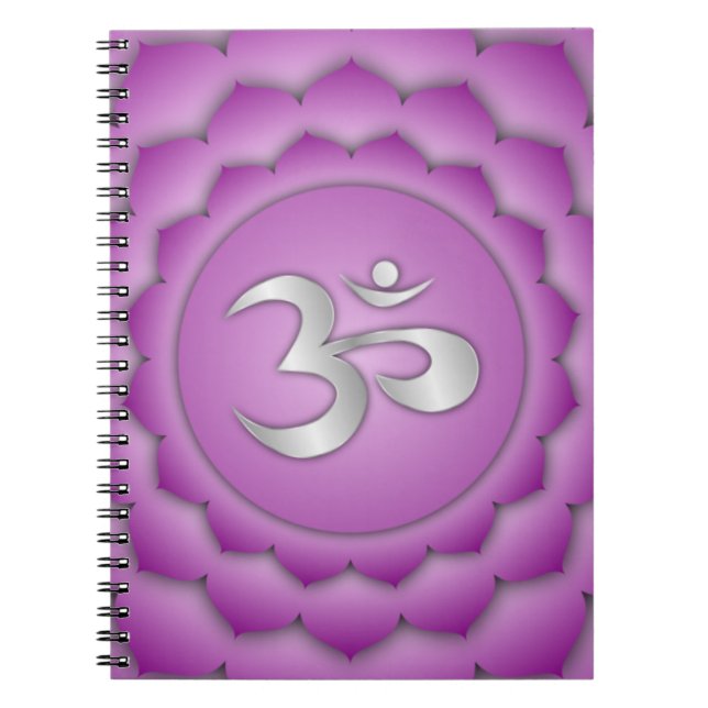 Violet Crown Chakra Chi Energy Spiritual Zen Notizblock (Vorderseite)