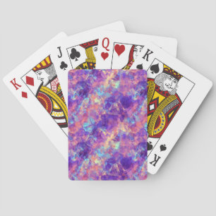 Violet Crumpled Textur Spielkarten