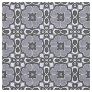 Violet Dark Blue Nouveau Deko Bali Batik Muster Stoff