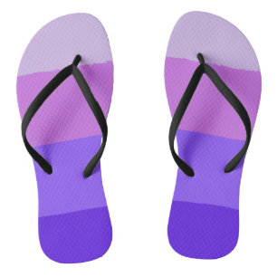 Violet décontracté 4 bandes femmes tongs