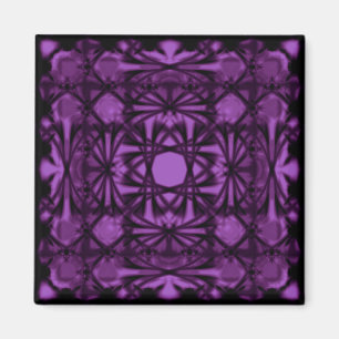 Violet Deko Kleeblatt Magnet
