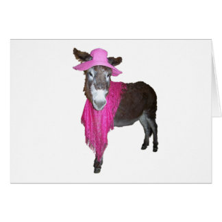 Violet den in Rosa gekleideten Donkey