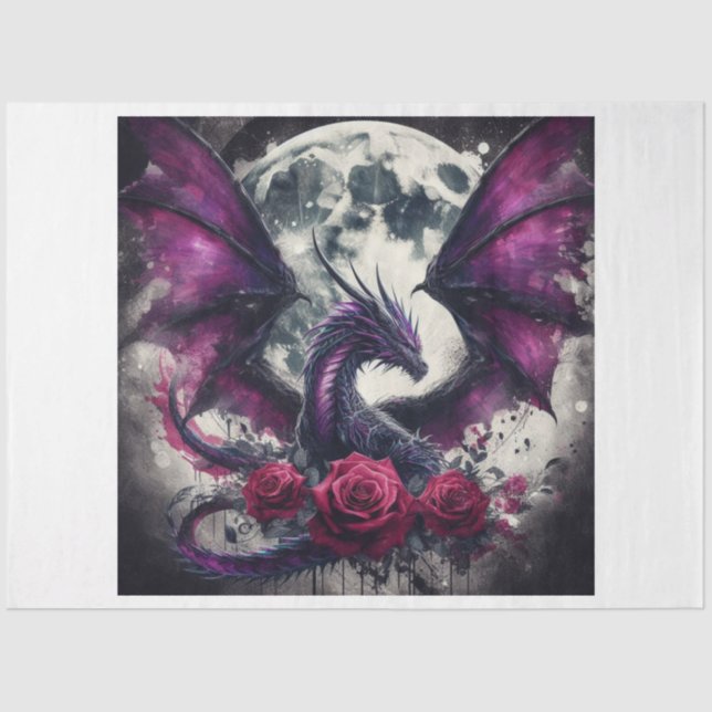 Violet Dragon Seidenpapier (Vorderseite)