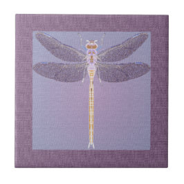 Violet Dragonfly Fliese