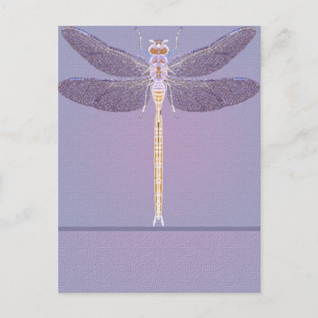 Violet Dragonfly Postkarte (Vorderseite)