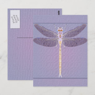 Violet Dragonfly Postkarte