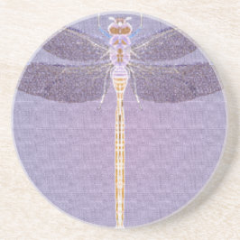 Violet Dragonfly Sandstein Untersetzer