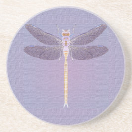 Violet Dragonfly-Untersetzer Sandstein Untersetzer
