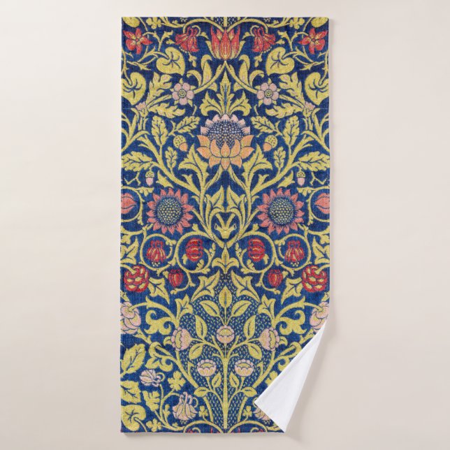 Violet et et Columbine, William Morris (Serviette de bain)