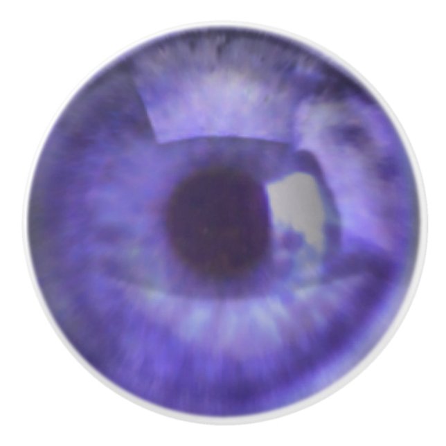 Violet Eyeball Keramikknauf (Vorderseite)