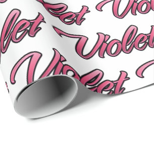 Violet faded pink personalisiertes Geschenkpapier