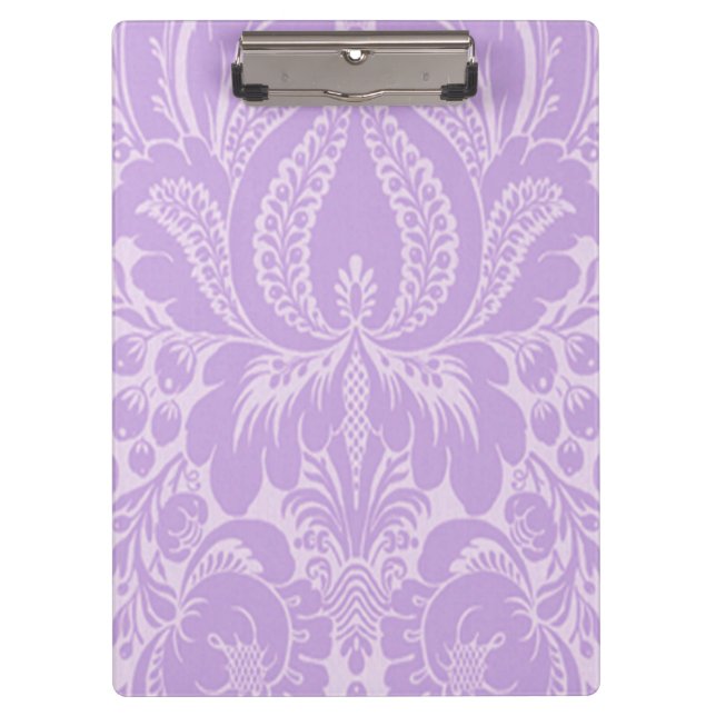 Violet Fantasy Floral Clipboard Klemmbrett (Vorderseite)