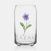 VIOLET Februar Birth Blume Individuelle Name