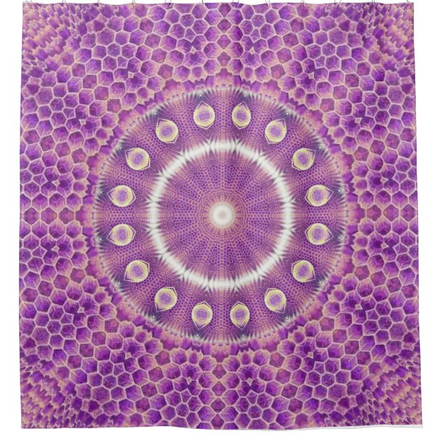 Violet Flame Hive Duschvorhang (Vorderseite)